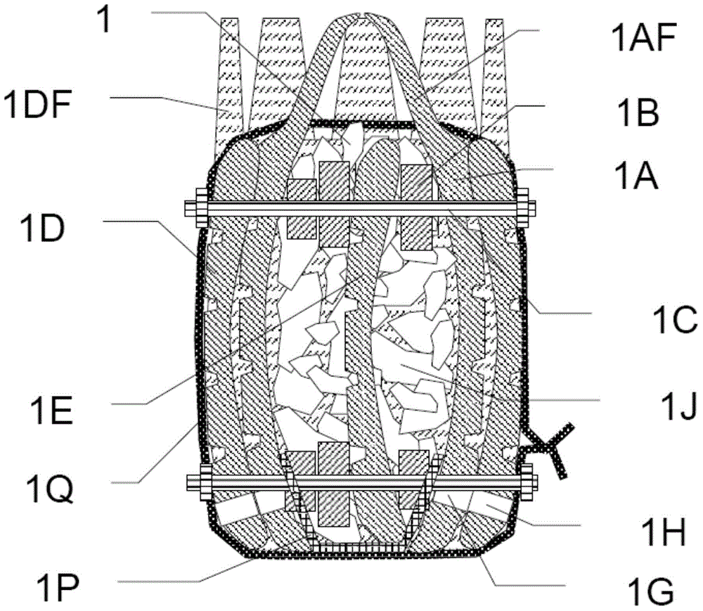 Ballasted railway ballast bed reinforcing device, system and method