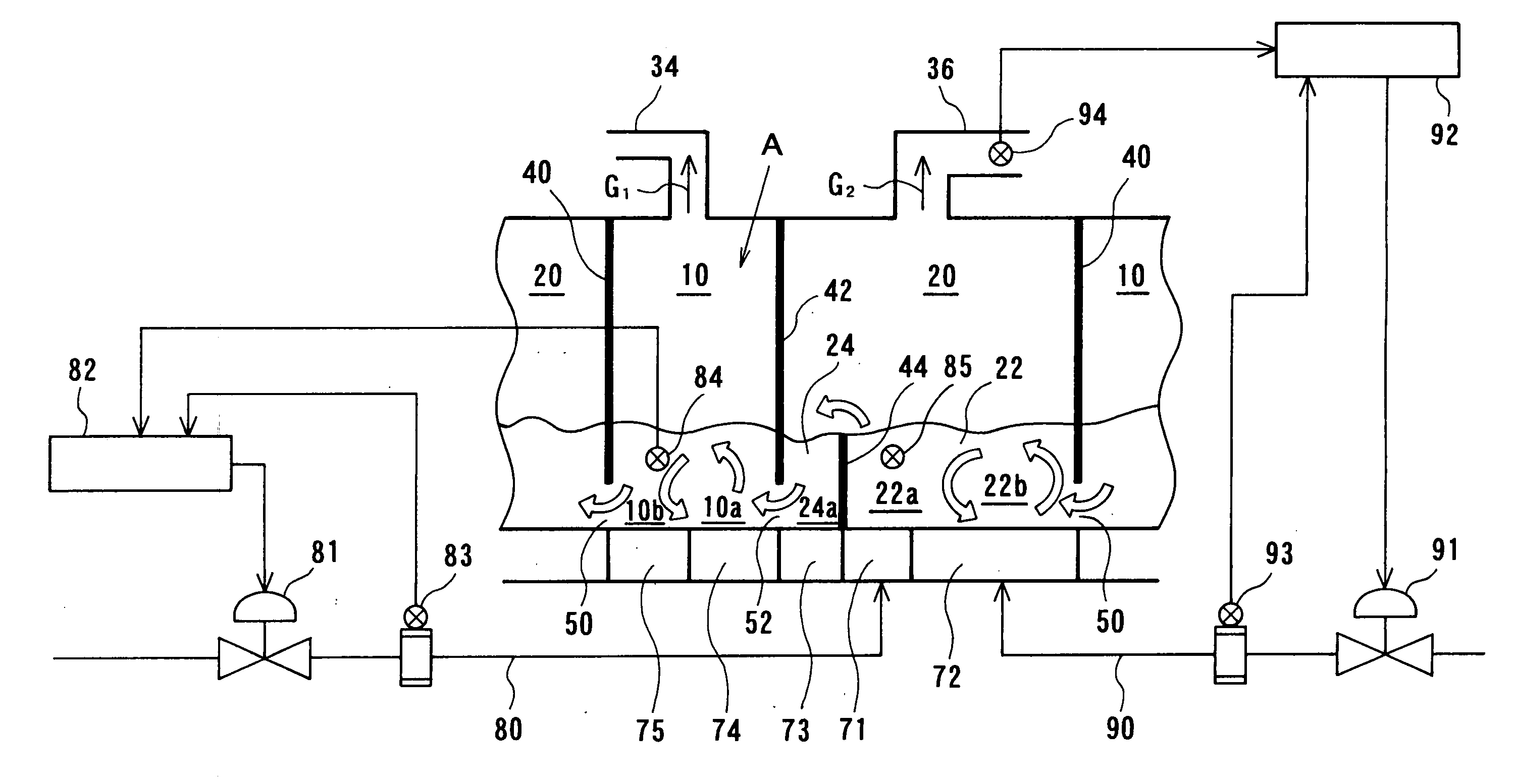 Fluidized-bed gasification furnace