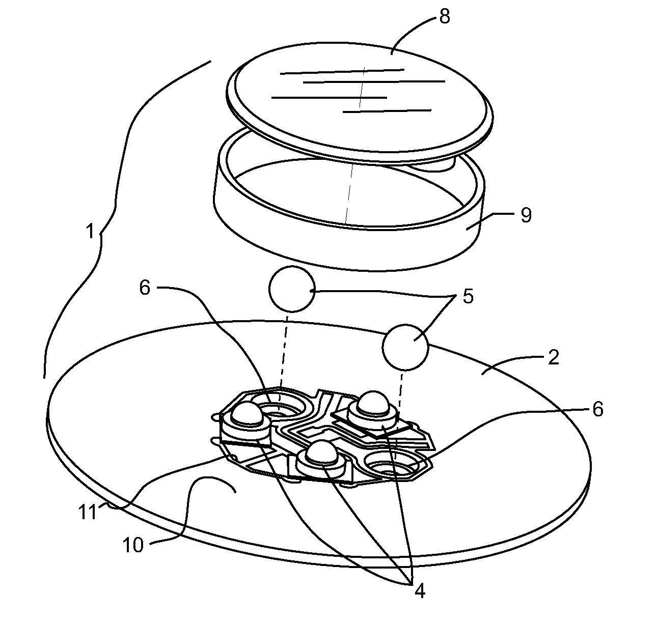 Modular lighting system and method employing loosely constrained magnetic structures