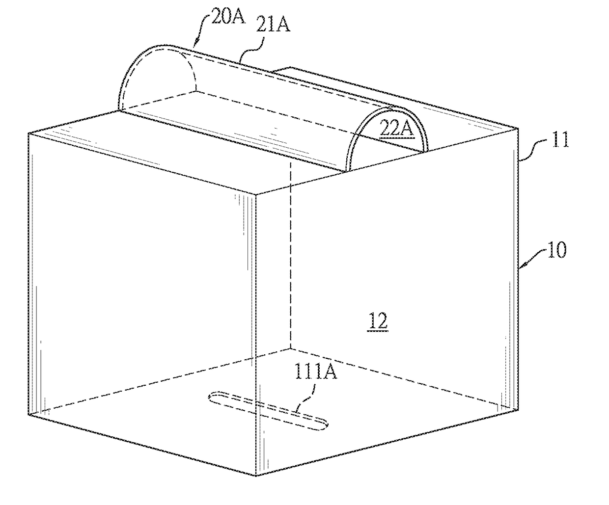 Packaging container for interfold tissue paper