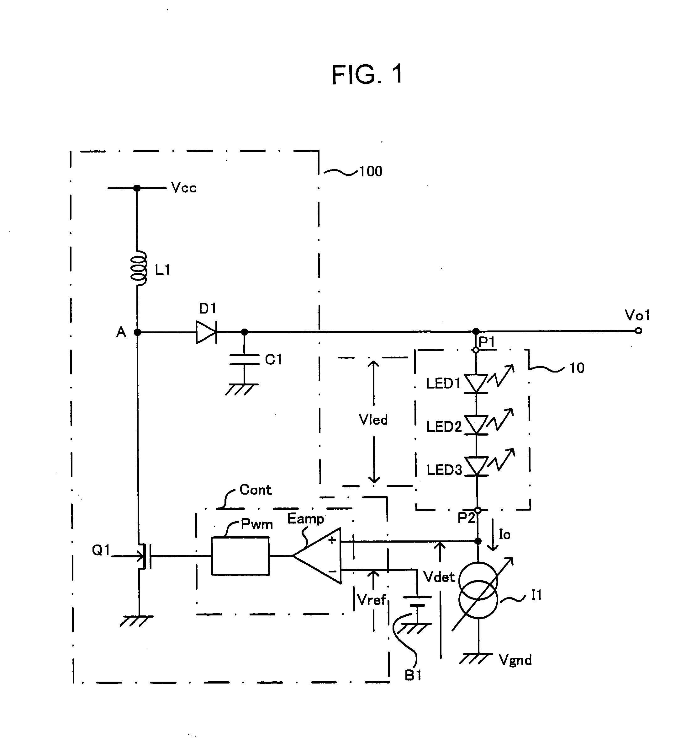 Load driving device and portable apparatus utilizing such driving device