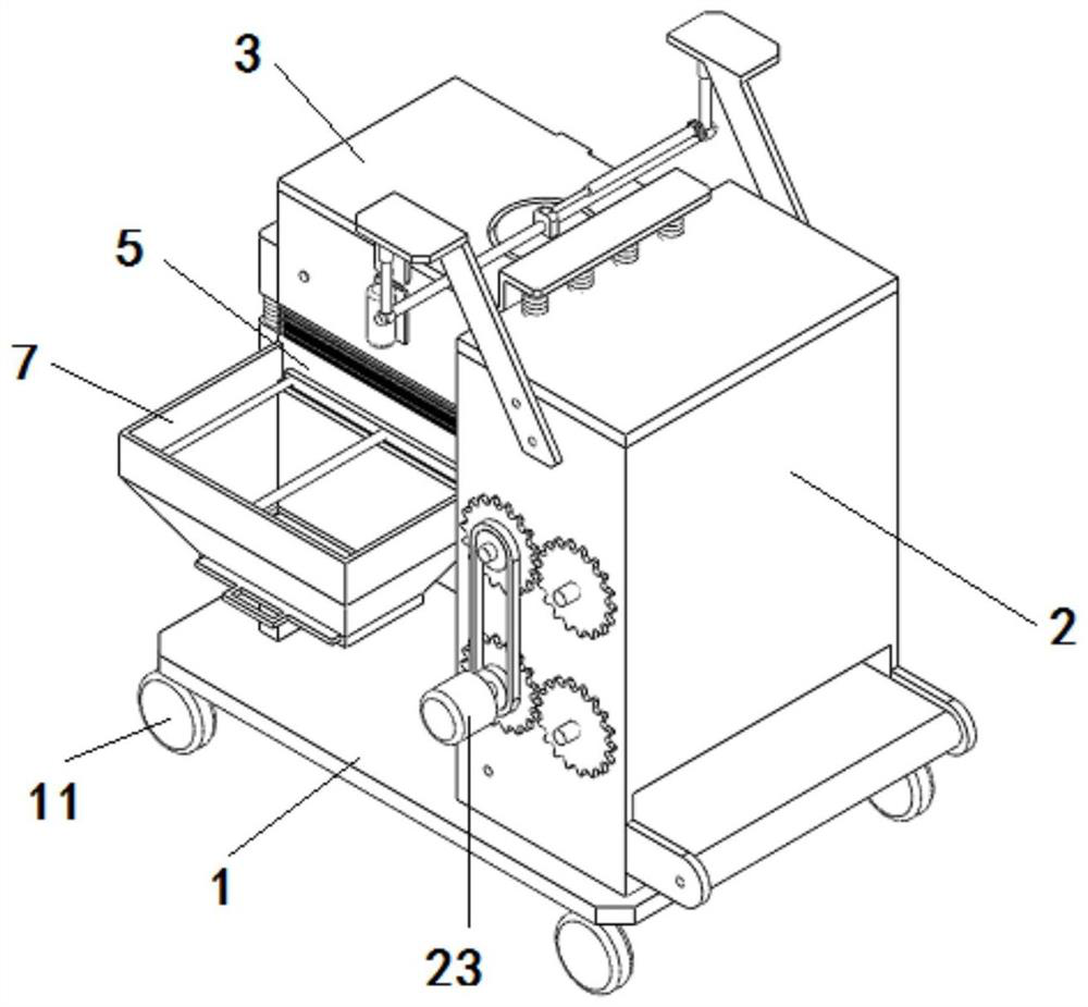 Civil engineering construction waste treatment device and working method thereof