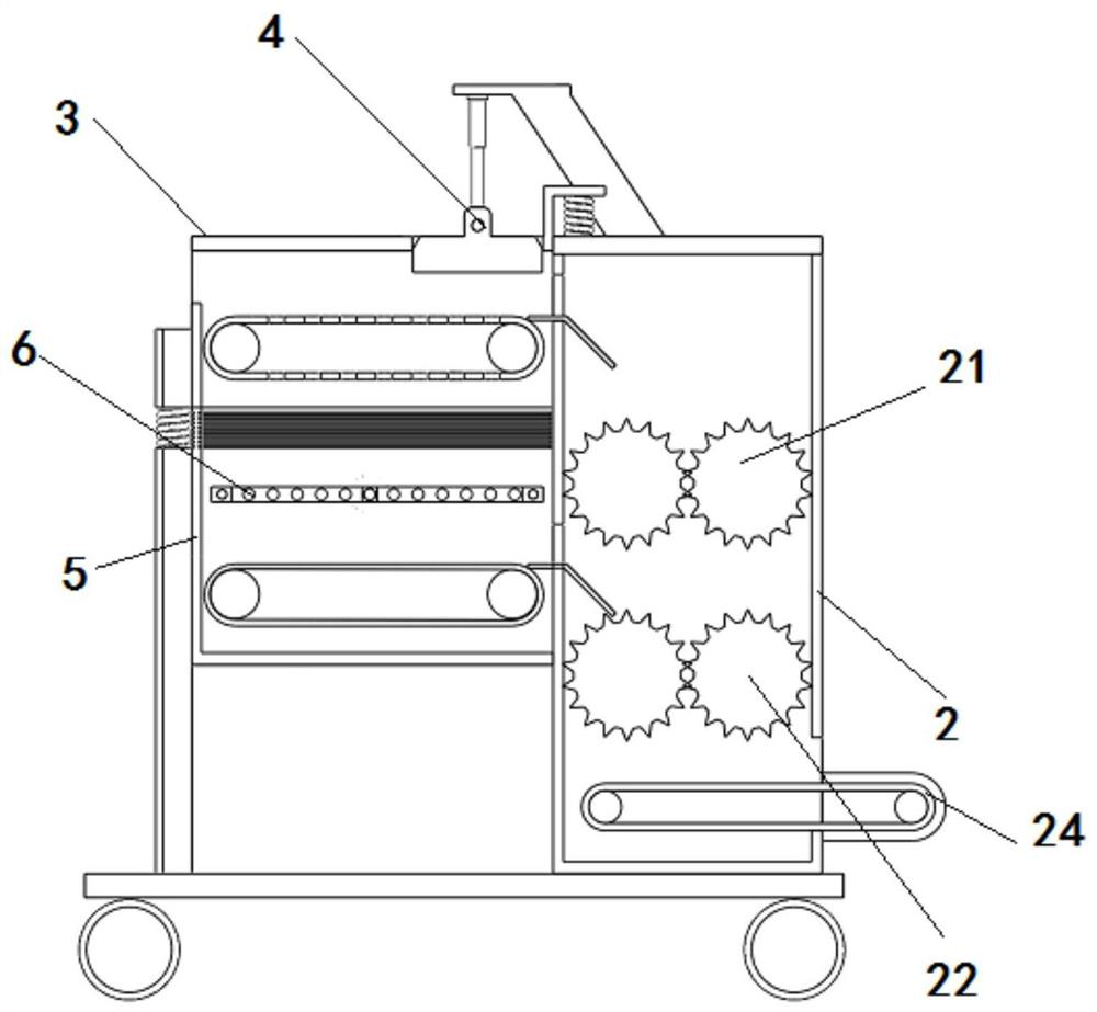 Civil engineering construction waste treatment device and working method thereof