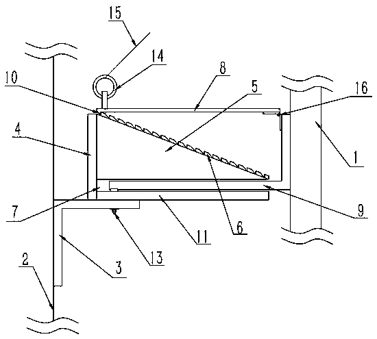 Detachable wooden decorated panel installation structure and installation method thereof