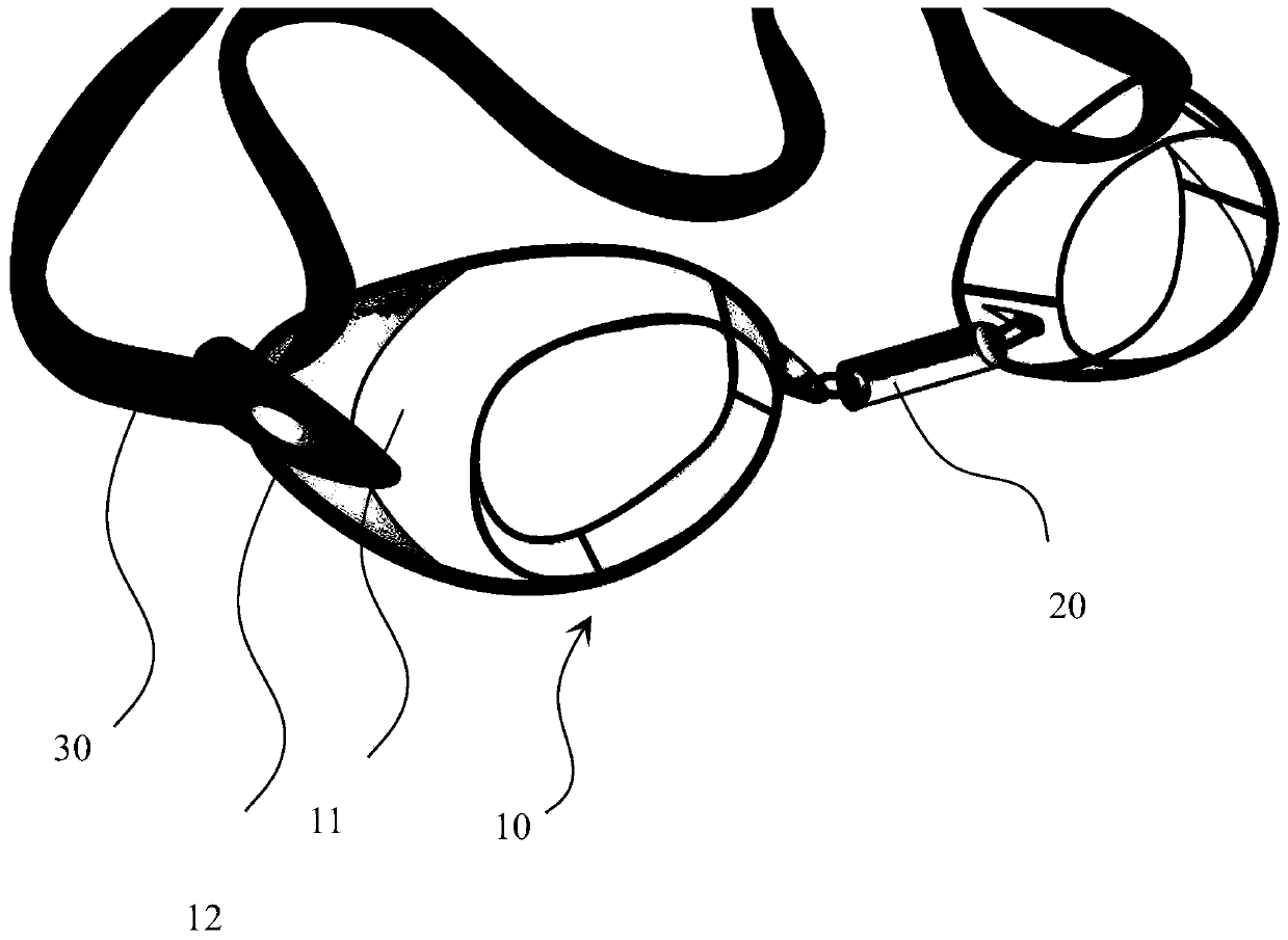 A kind of preparation method of swimming goggles and lens thereof