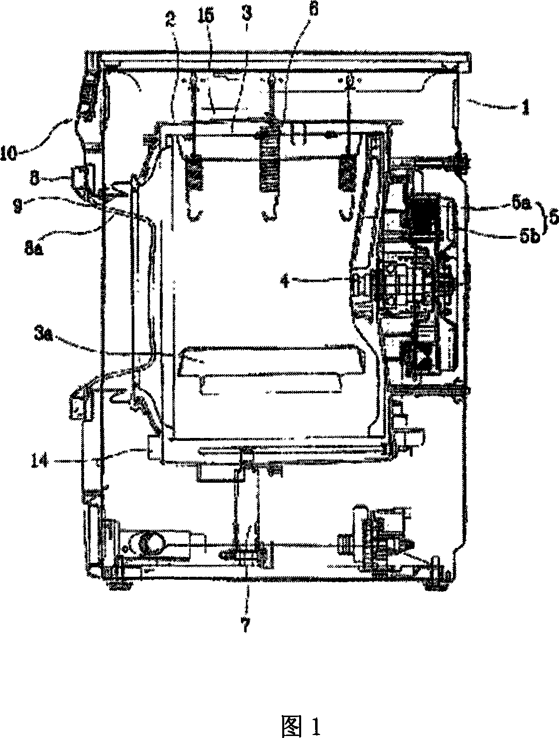 Control method for business washing machine