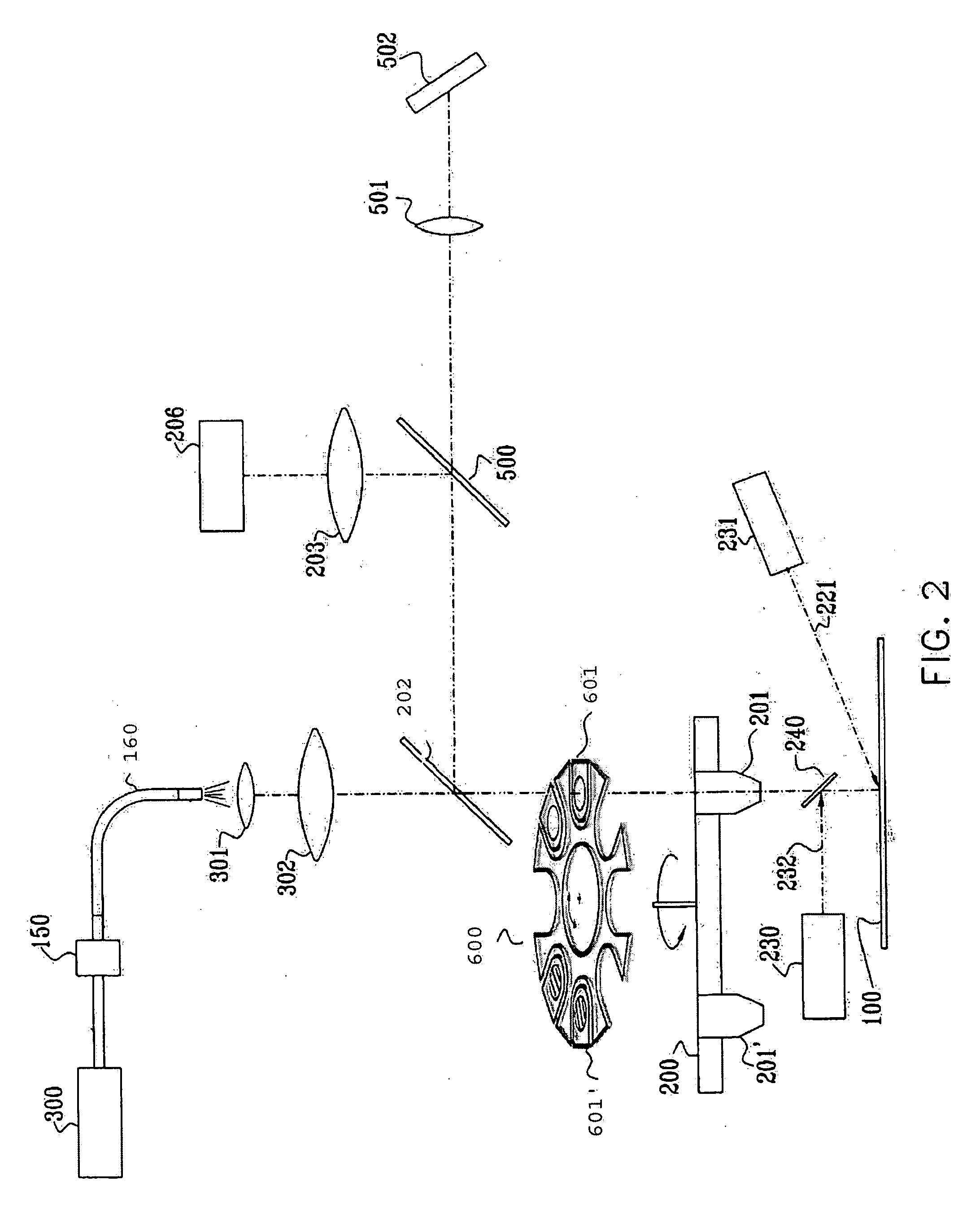 Printed fourier filtering in optical inspection tools