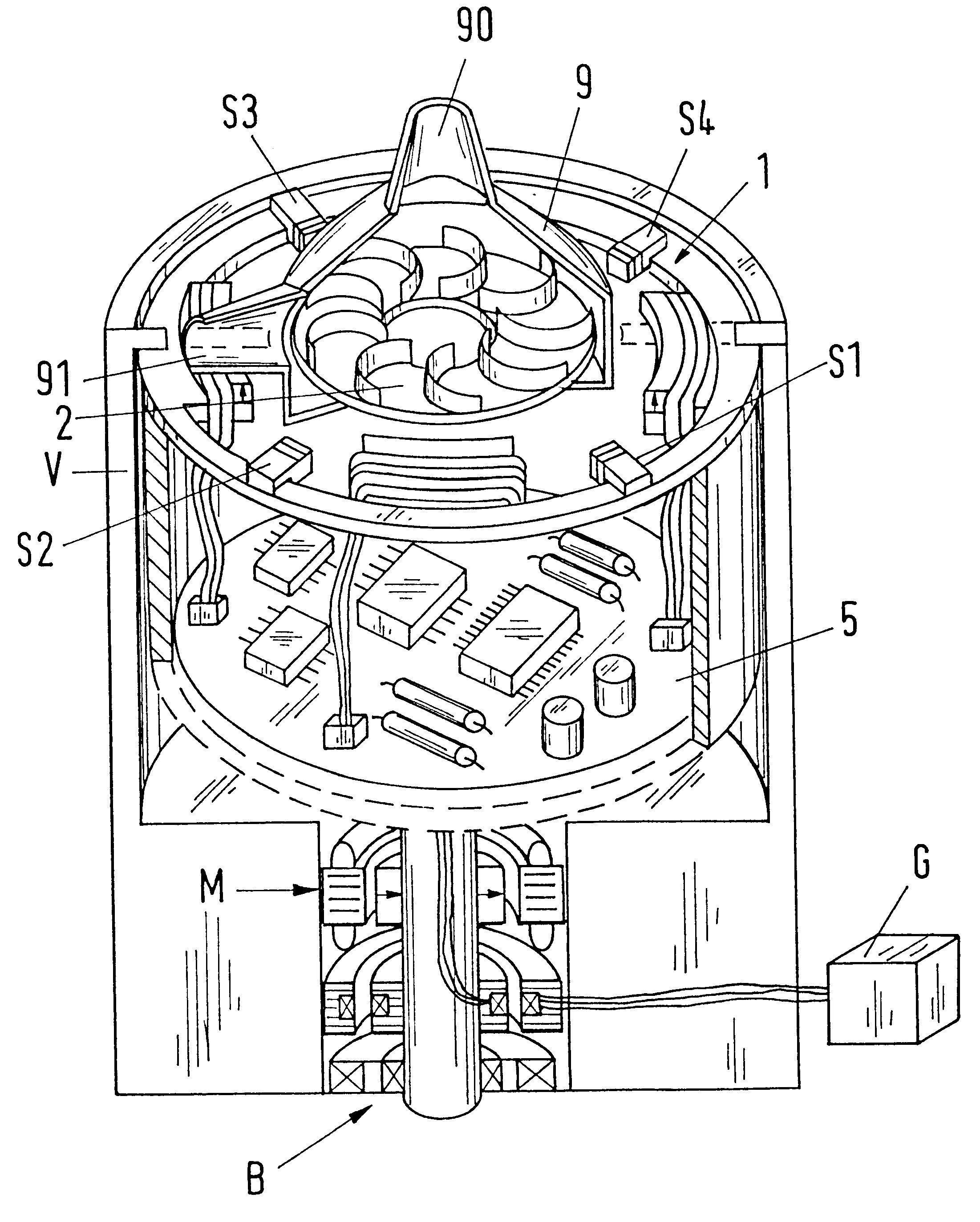 Magnetically journalled rotational arrangement