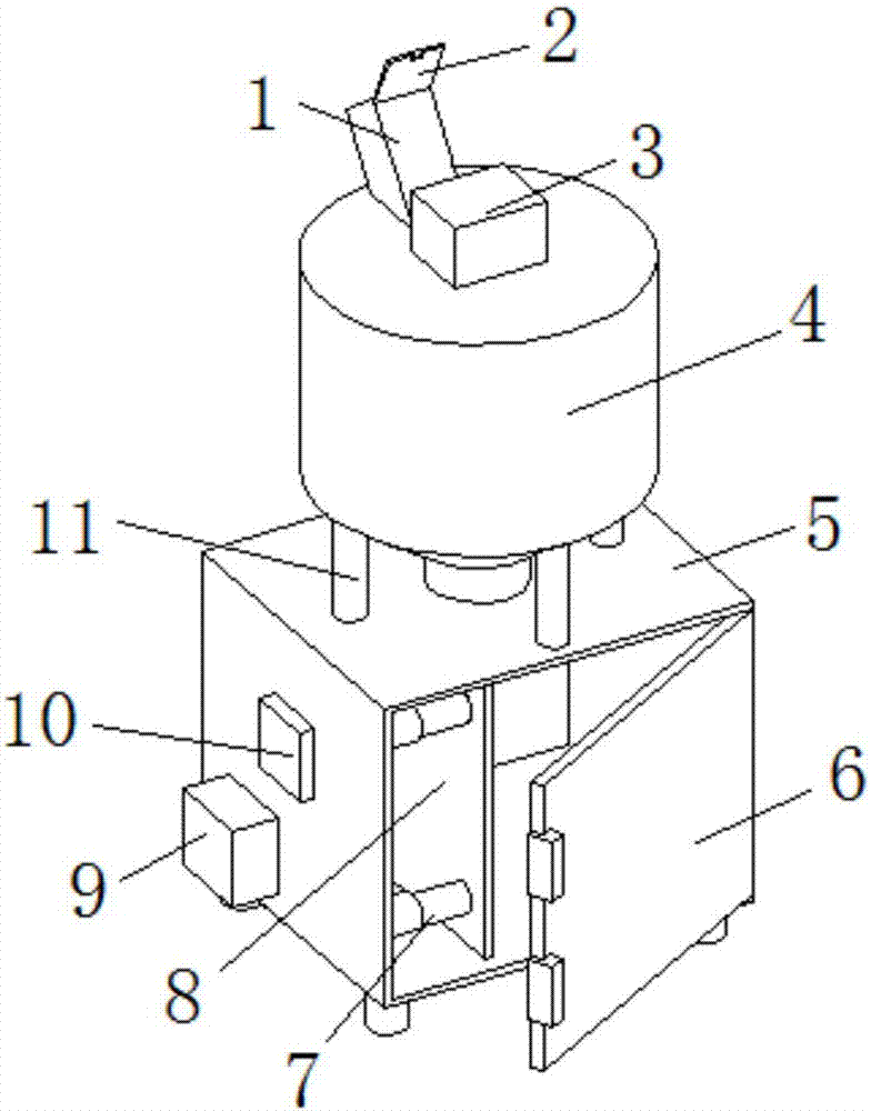 Closed household garbage stirring and treating equipment