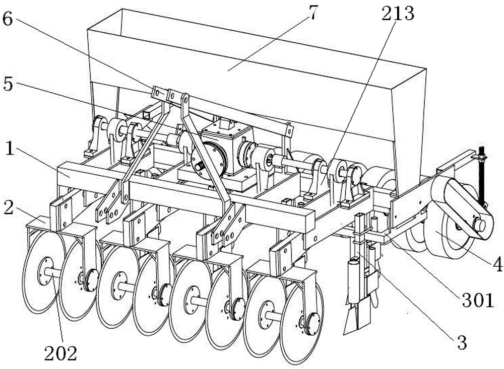 Vibration circular disc type no-tillage anti-blocking device