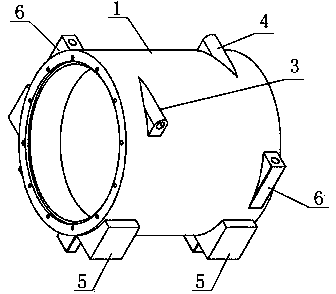 Integrated water-cooled motor base for new energy electric vehicle