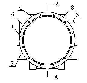 Integrated water-cooled motor base for new energy electric vehicle