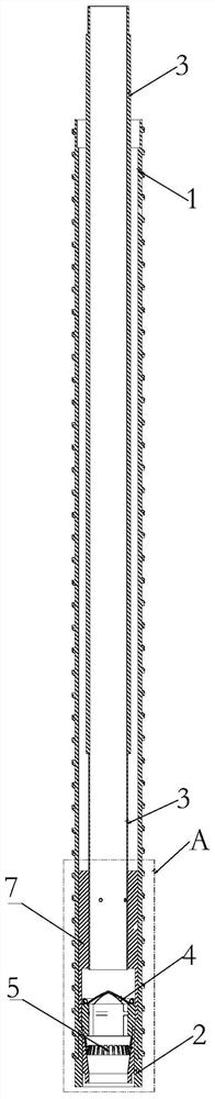 A drill pipe for deep sampling of lunar soil with sample locking function