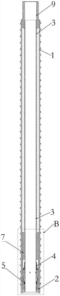 A drill pipe for deep sampling of lunar soil with sample locking function