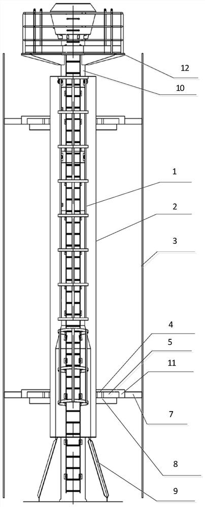 Ventilation mast sail device and LNG (liquefied natural gas) transport ship using ventilation mast sail