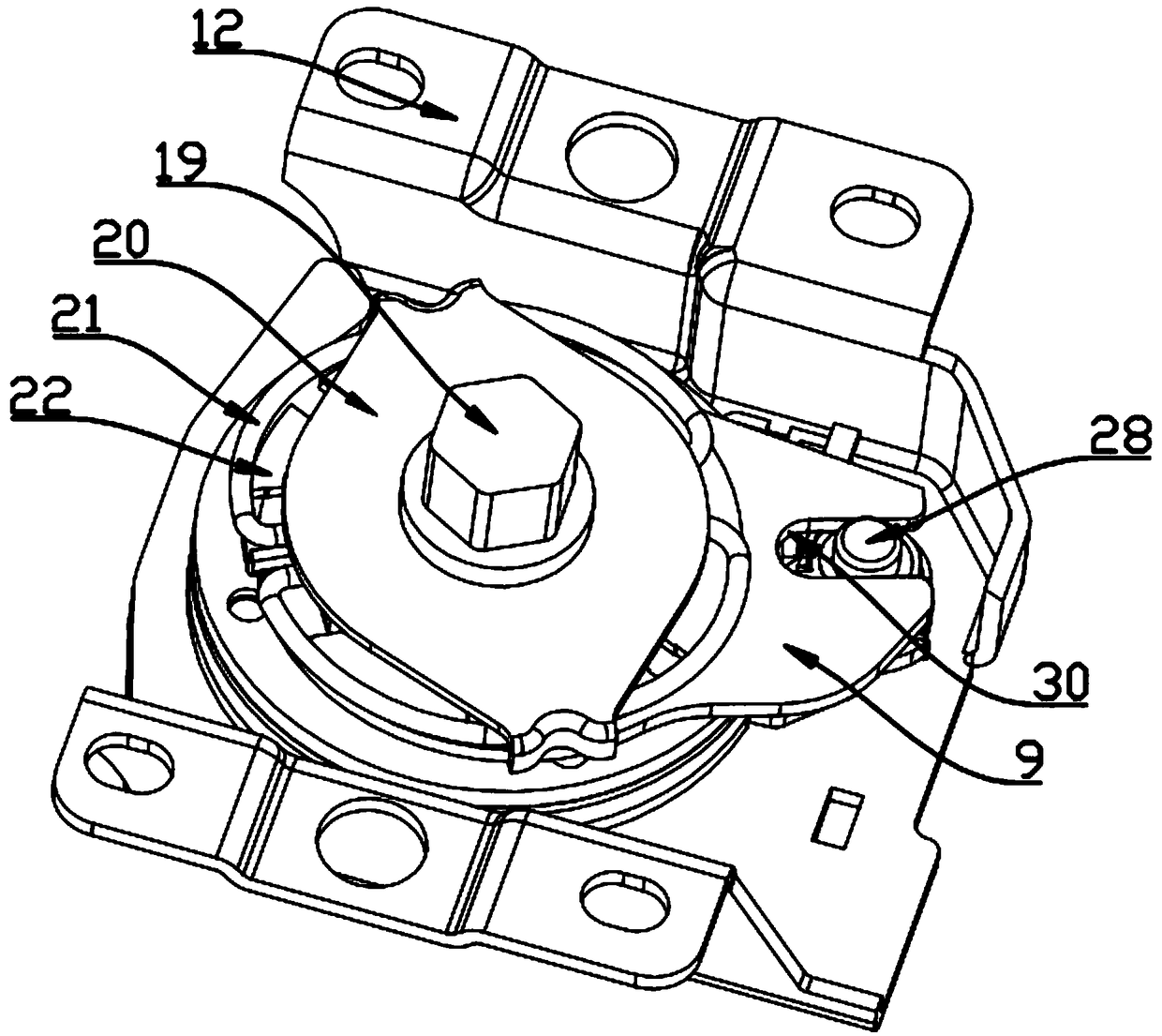 Novel lower limit spare tire lifter