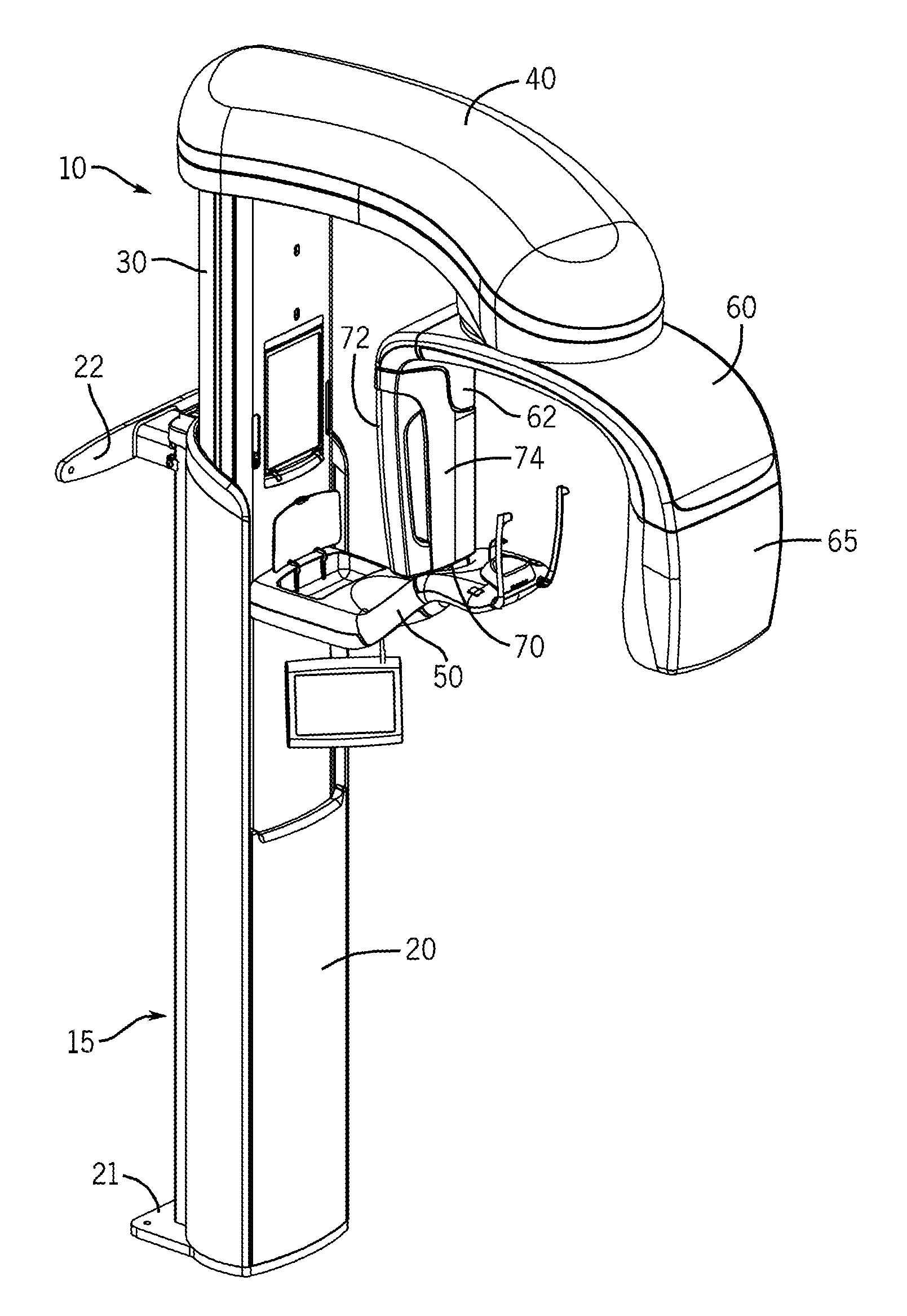 Removable radiation sensor for dental imaging systems