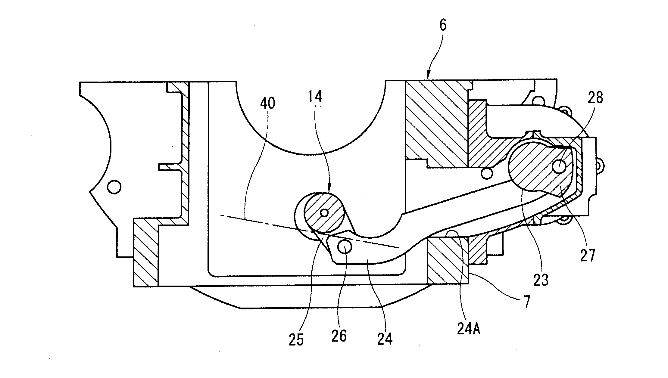 Variable compression ratio internal combustion engine