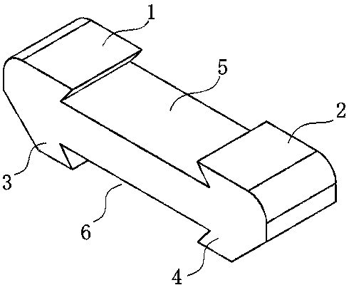 Go/no go gauge fast-checking dovetail size of brake blade and manufacturing method thereof