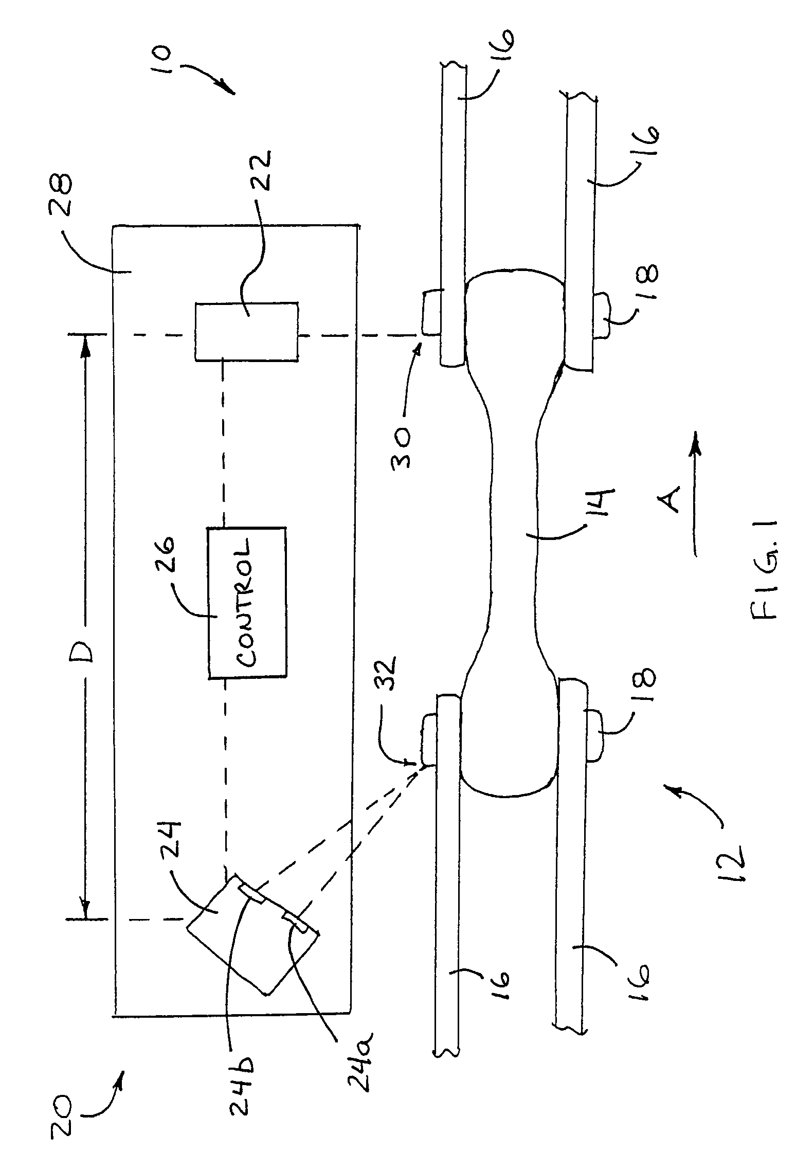 Chain wear monitoring device