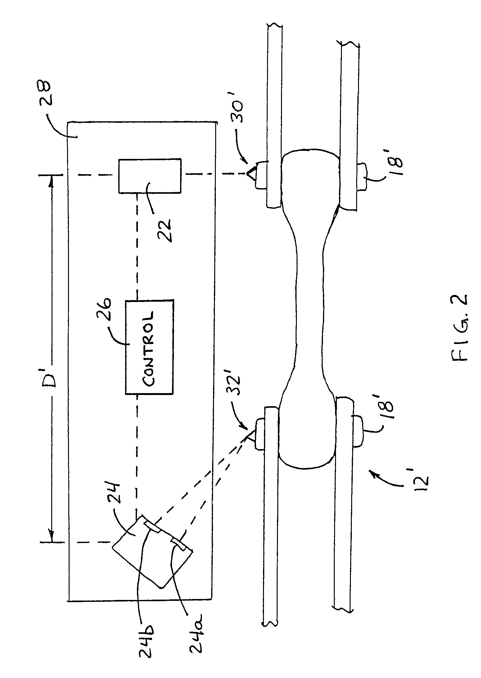 Chain wear monitoring device