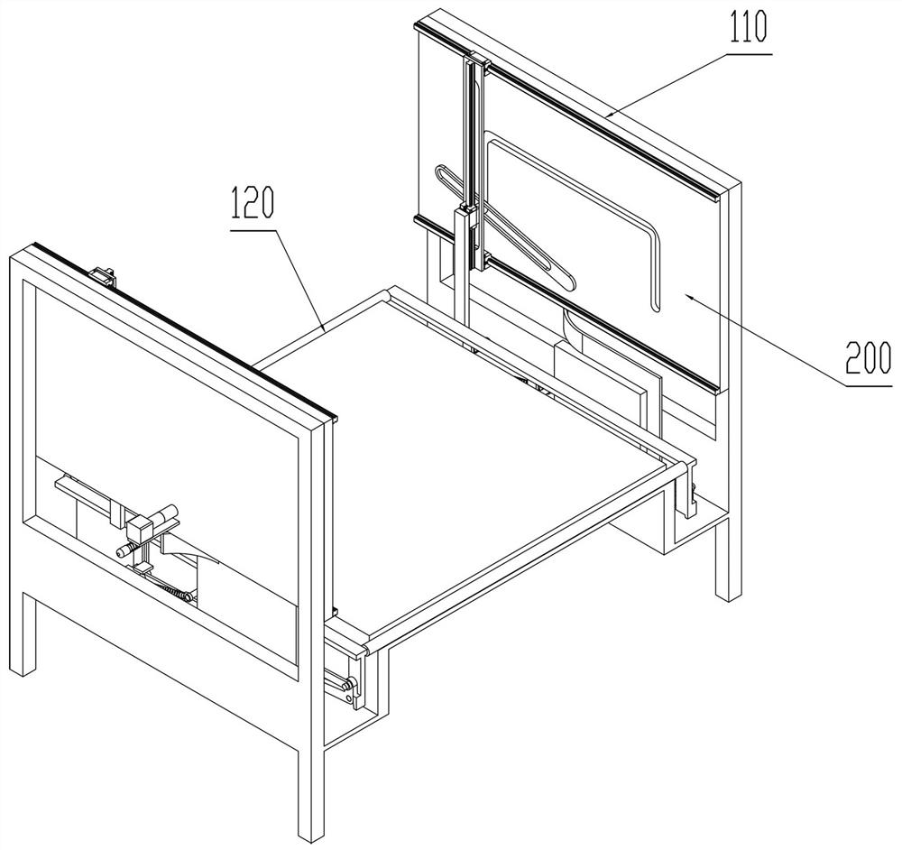 Nursing bed device and operation method