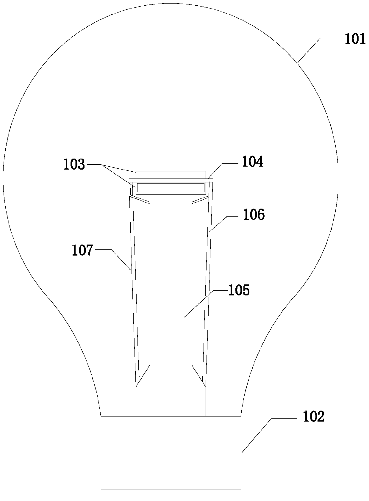 LED bulb and LED luminous body