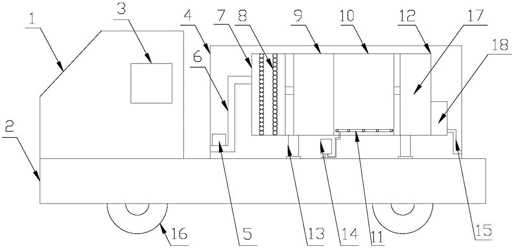 Sewage treatment vehicle