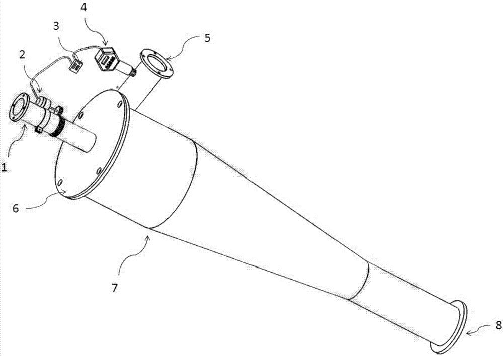 Overflow pipe automatic variable-diameter type cyclone separation device