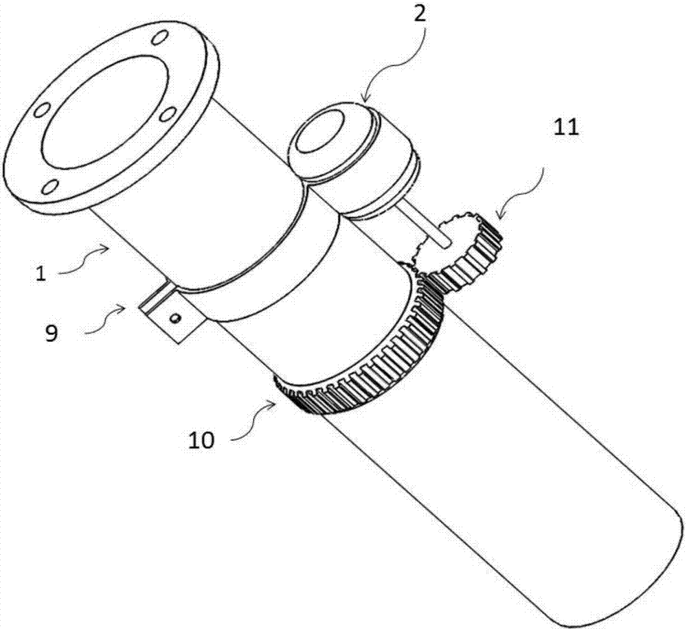 Overflow pipe automatic variable-diameter type cyclone separation device