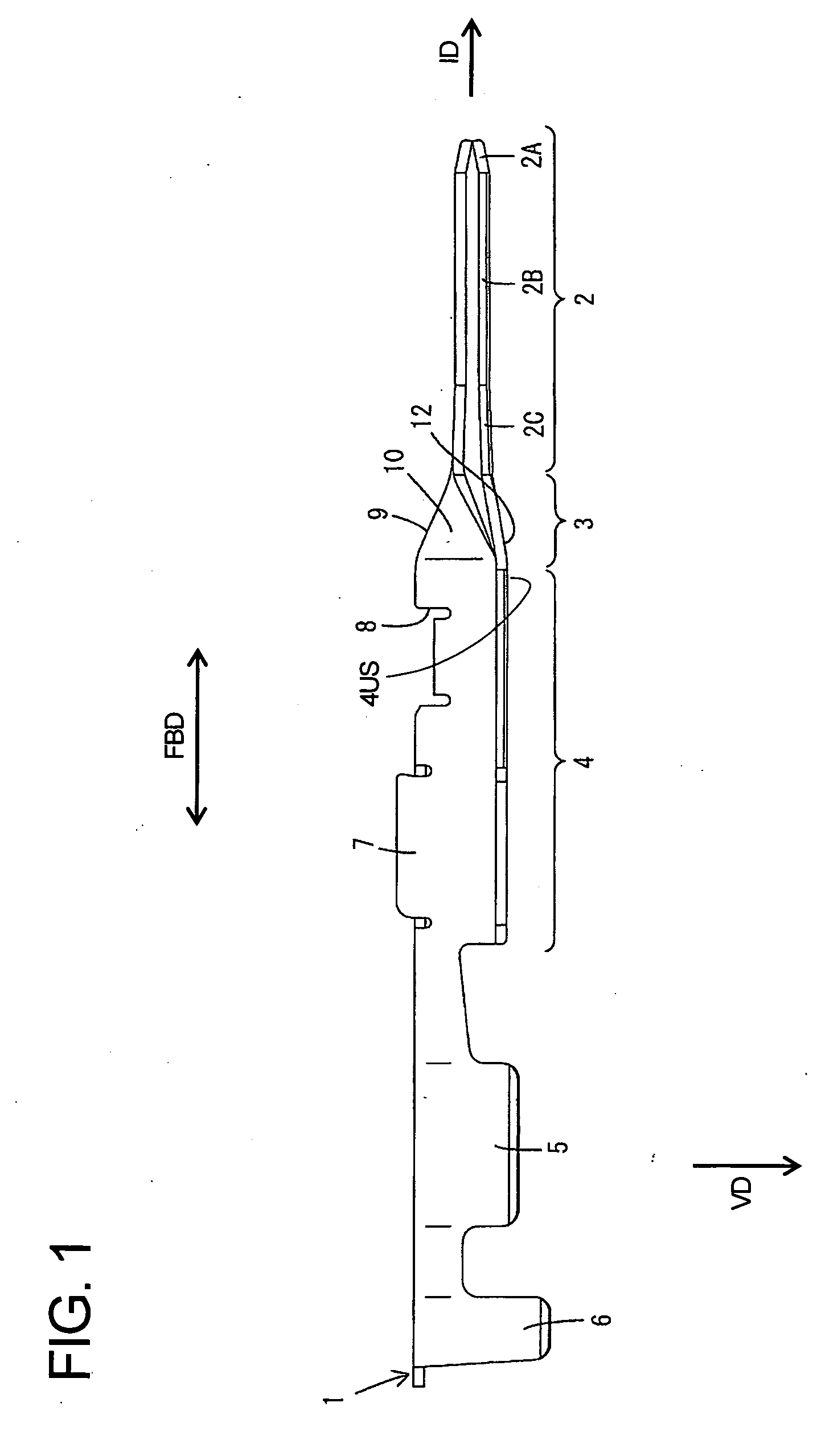 Terminal fitting and a blank therefor