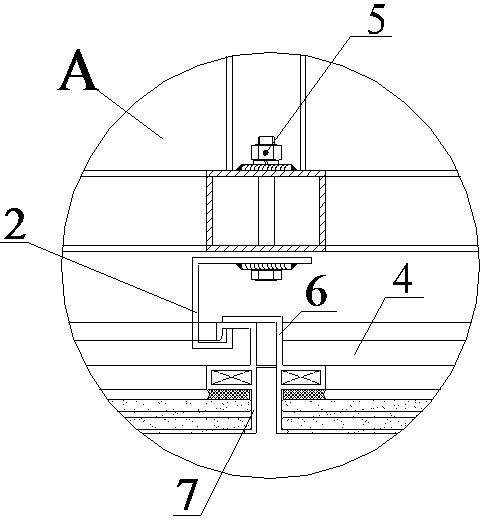 Glass hung ceiling connecting mechanism and installing method