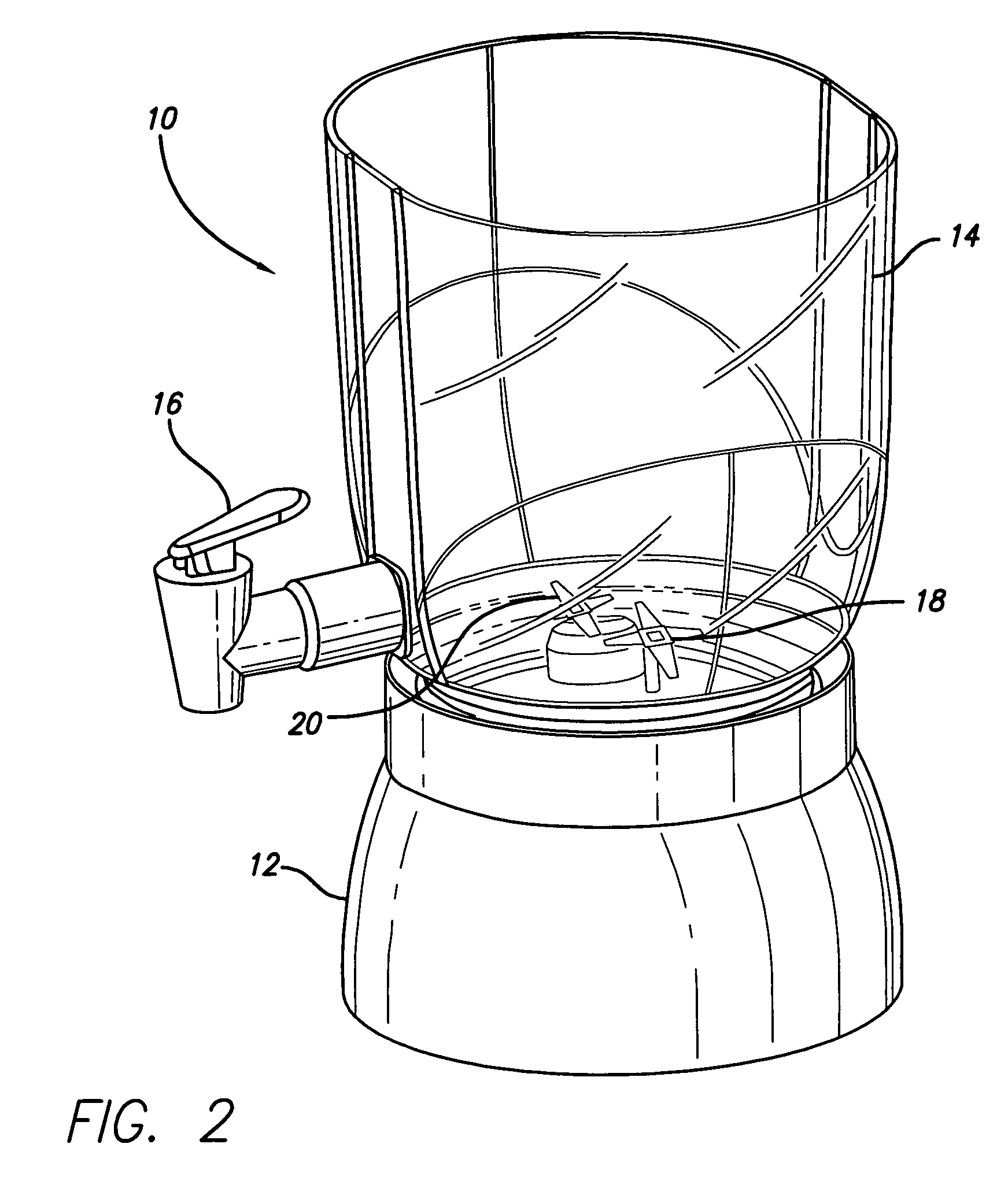 Multiple blade blender apparatus