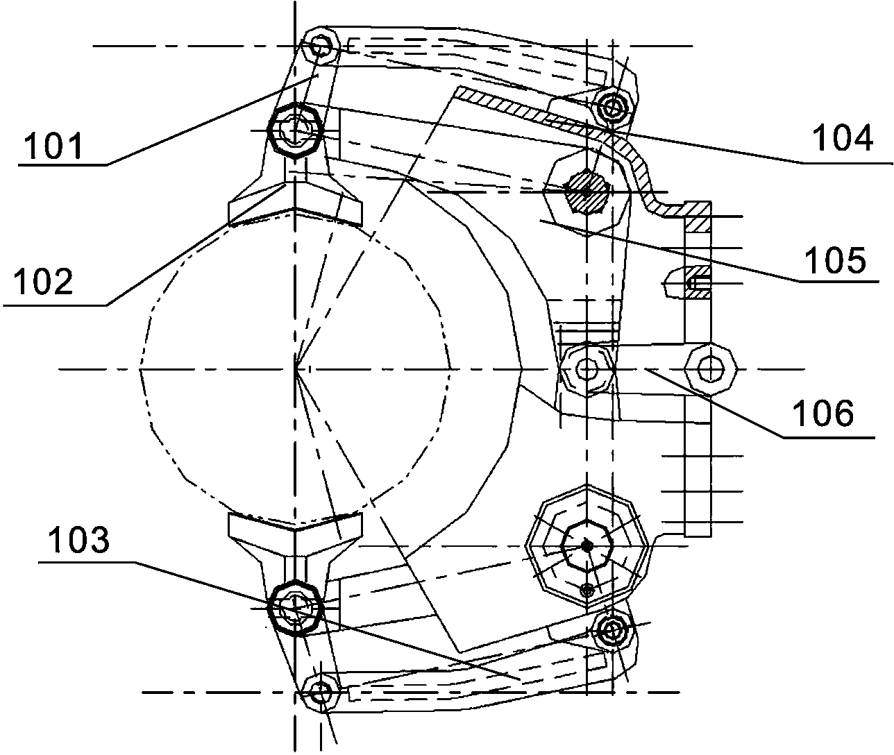 High-precision automatic alignment type multi-position workpiece pinching device