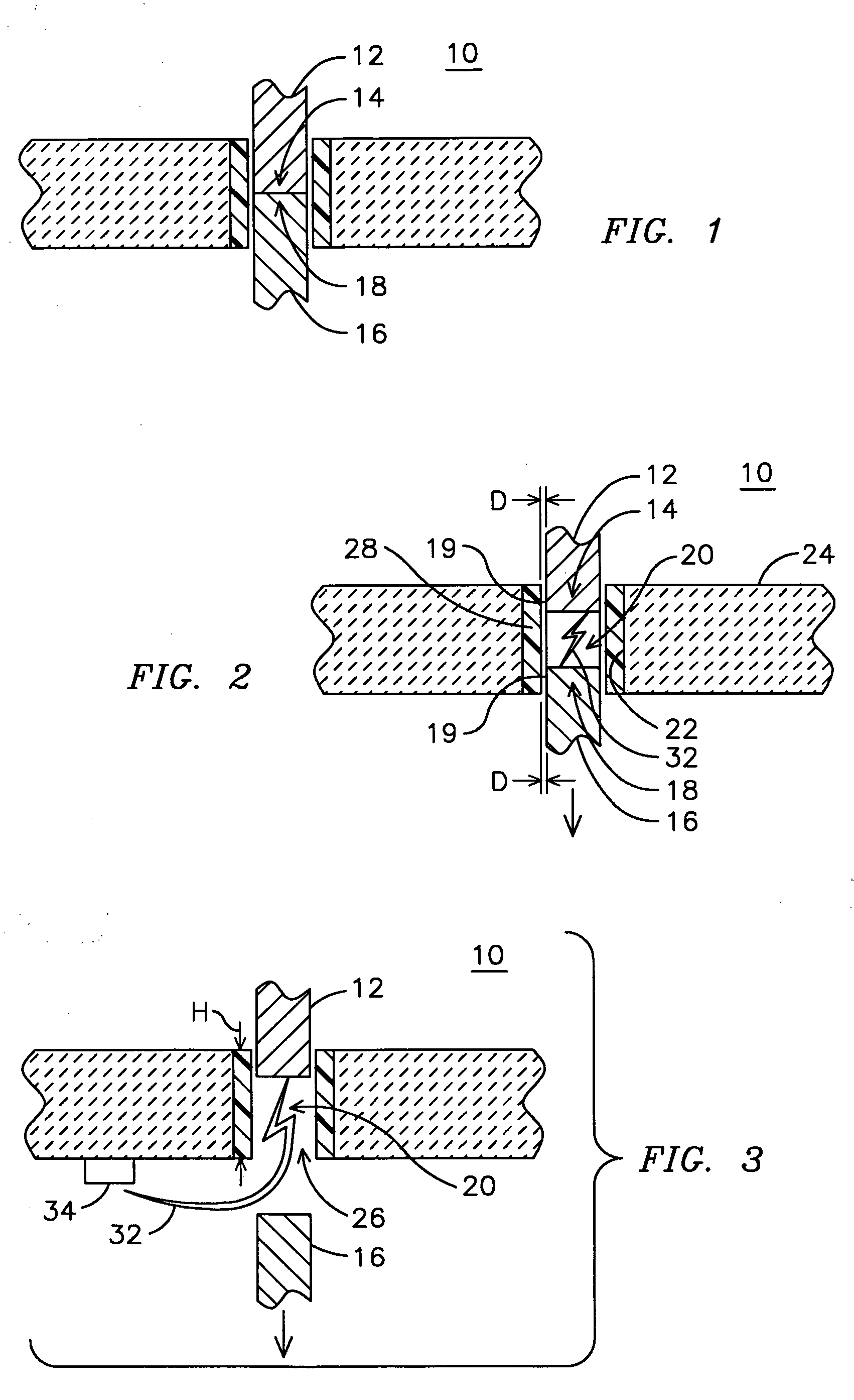 Axial current interrupter