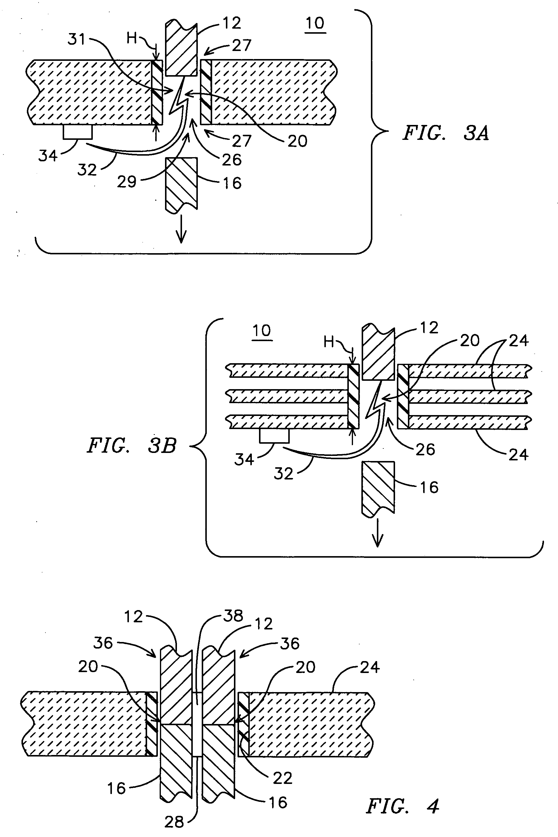 Axial current interrupter