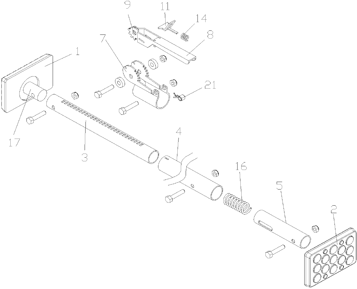 Finely adjustable fixing device