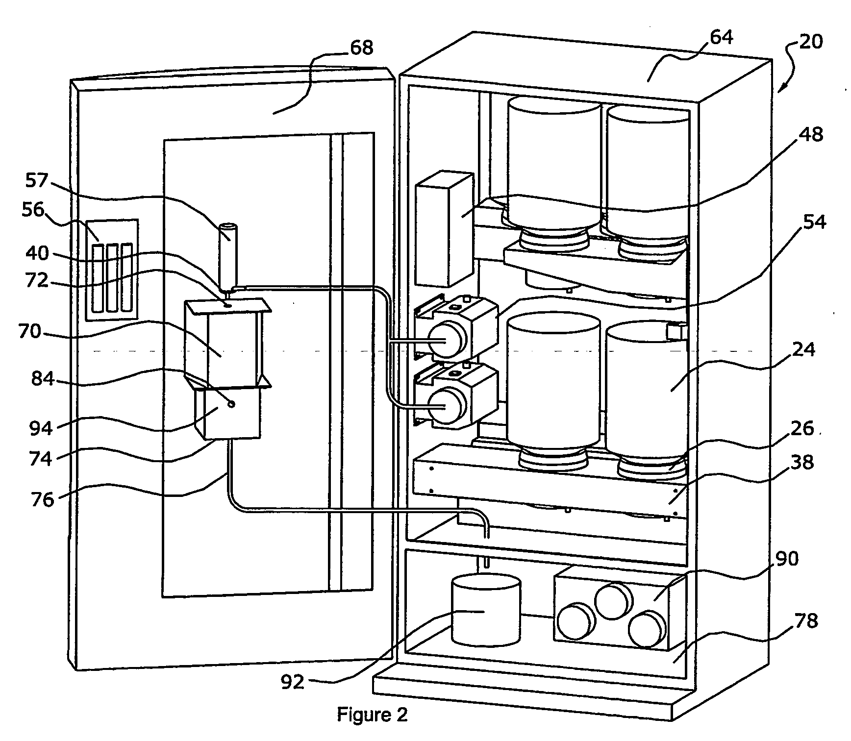 Vending machine for dispensing potable liquid