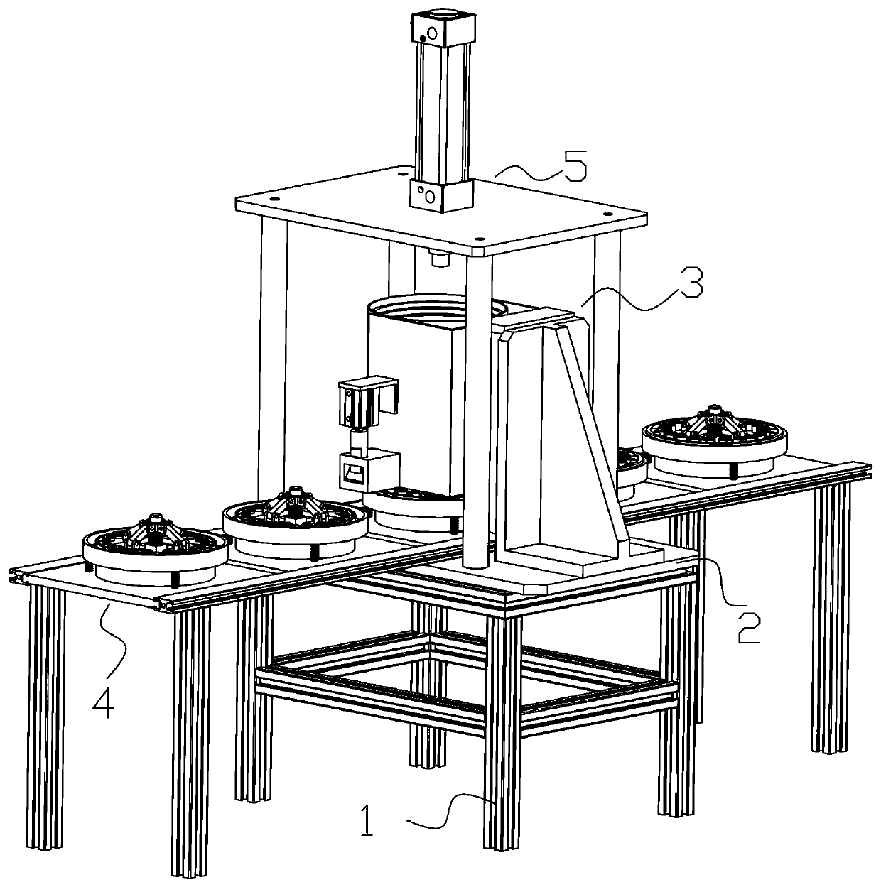 Stacking type wax planting complete machine