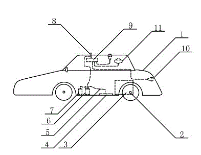 Acousto-optic toy warrior automobile with solar energy photovoltaic power generation serving as power supply