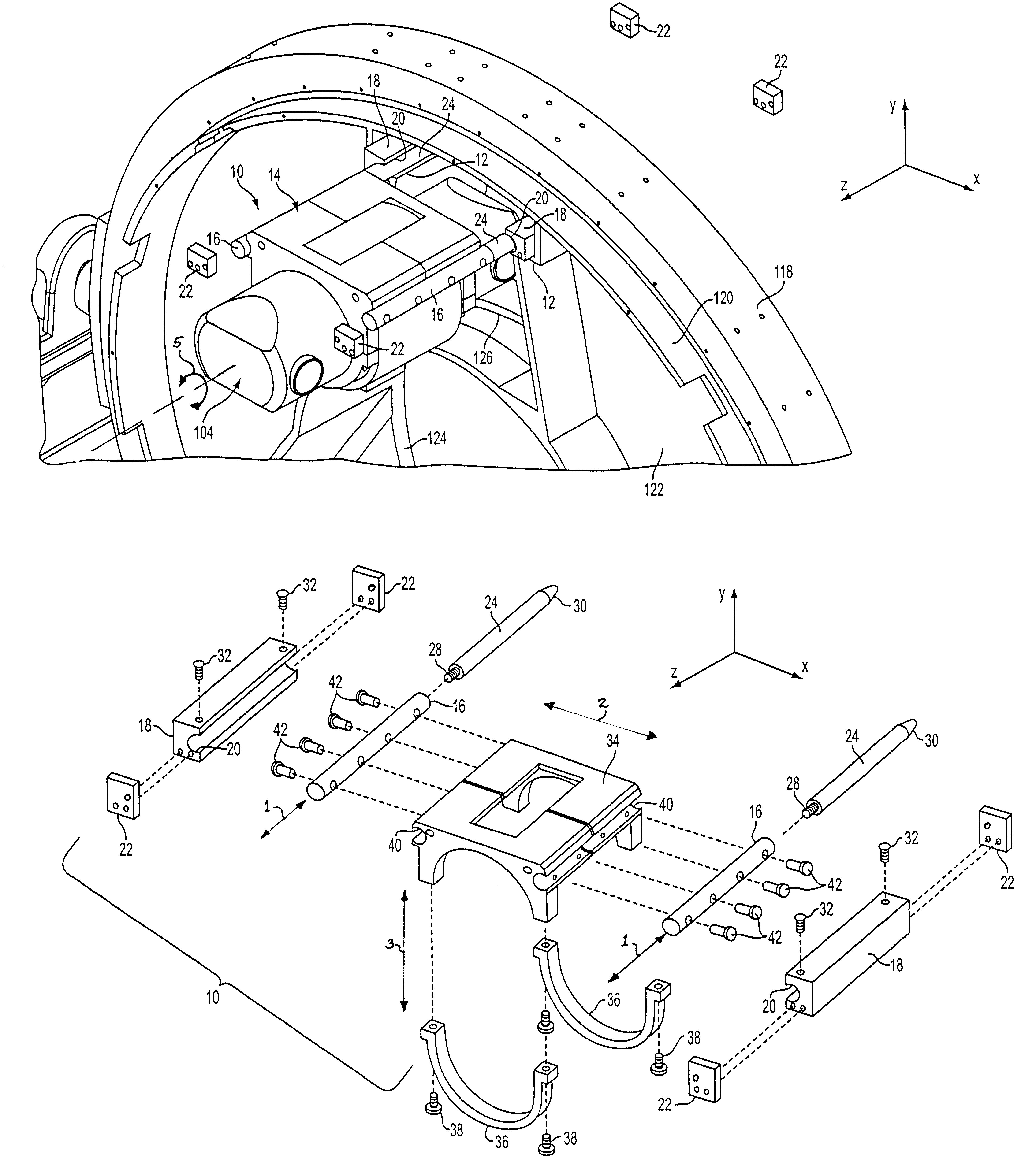 System and method for mounting x-ray tube in CT scanner