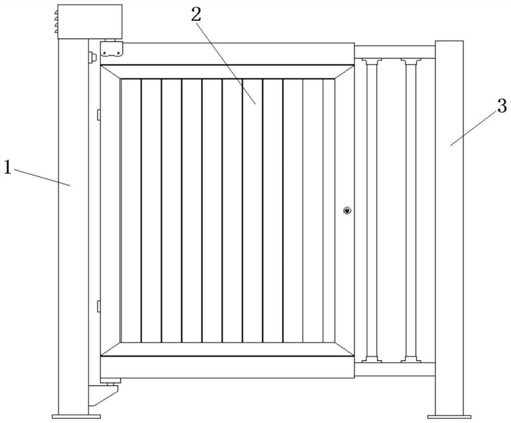 Three-side turning and fixed advertising picture combined advertising door