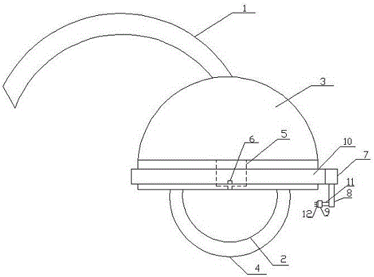 Circular surveillance camera with cleaning device