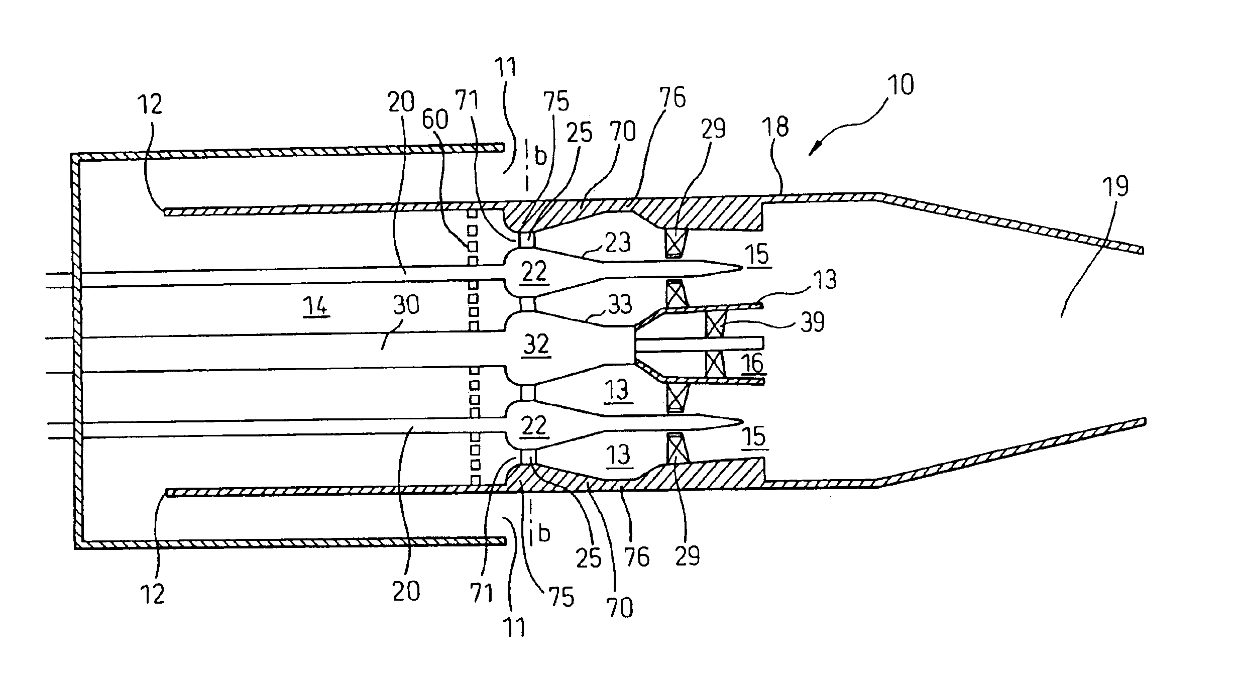 Combustor with turbulence producing device