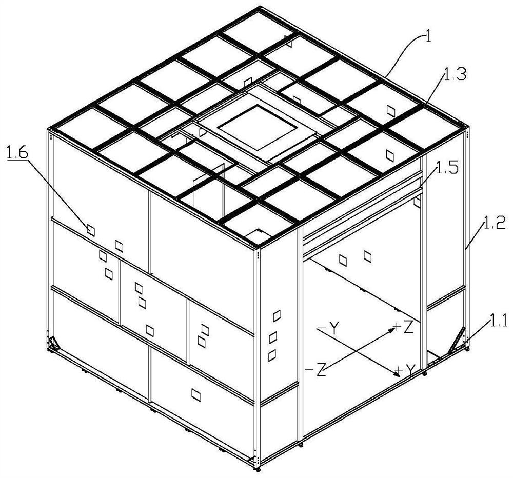 Microsatellite mobile cleaning shed