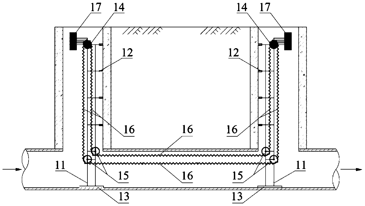 Slow-release reagent adding system for drainage pipe network and using method thereof