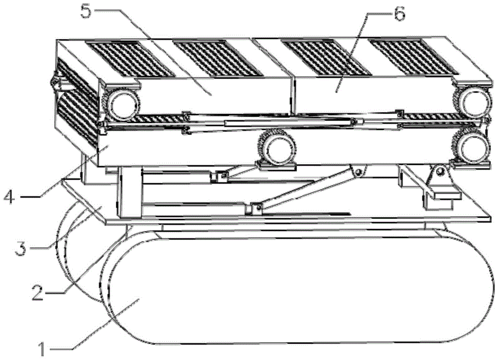 Foldable multi-level special-shaped belt transmission type continuous flood-defense sand bag throwing machine