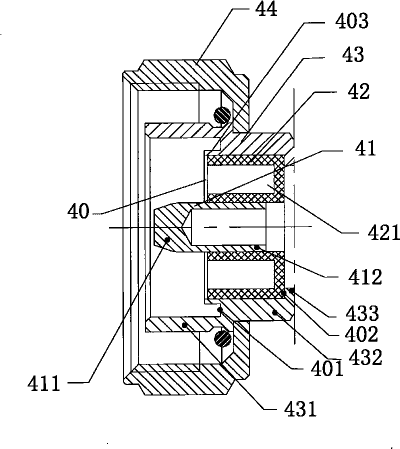 Male joint of coaxial cable connector