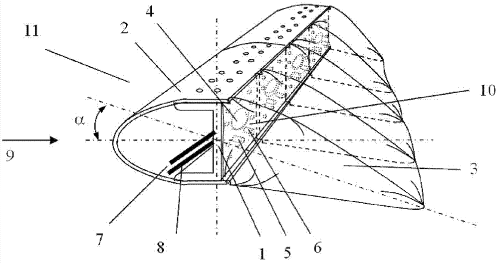 Air inflation and exhaust blade structure of wind-driven generator