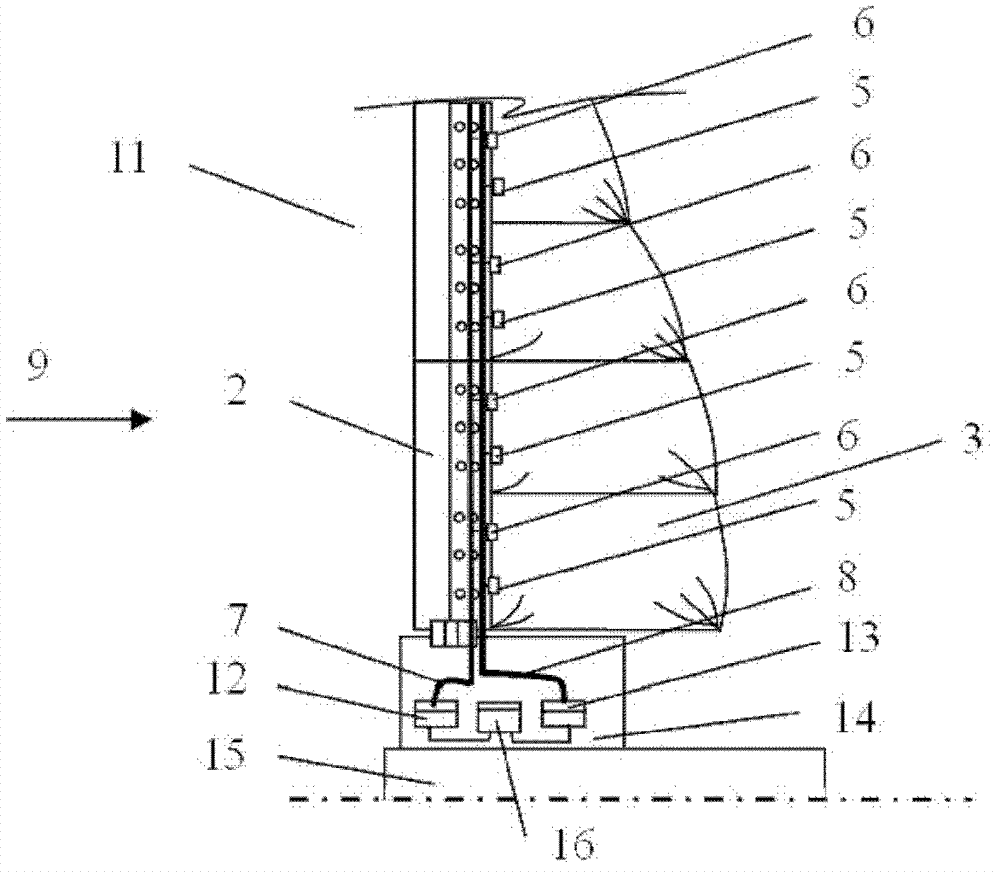 Air inflation and exhaust blade structure of wind-driven generator